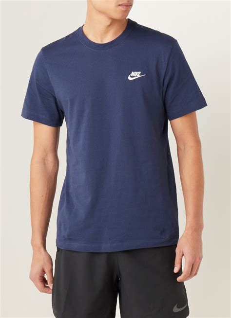 donkerblauw nike tshirt|Black Tops & T.